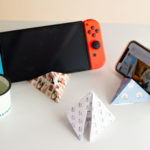 【実用的な折り紙】紙でつくる簡単・かわいいスマホスタンド（ゲームスタンドにもOK）