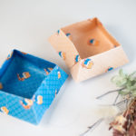 折り紙で作る実用的な箱、かしばち（伝承）の折り方